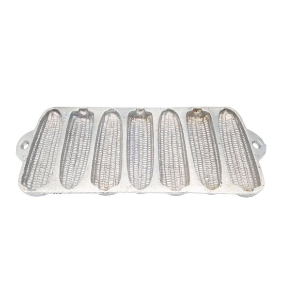 Vintage Cast Aluminum Cornbread Mold 7-Ear Corn Stick Pan Farmhouse Bakeware - Picture 1 of 14